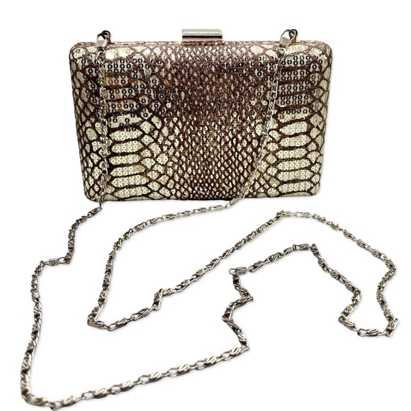 Tasha from Nordstrom Gold Sequin Evening Clutch - Picture 2 of 13